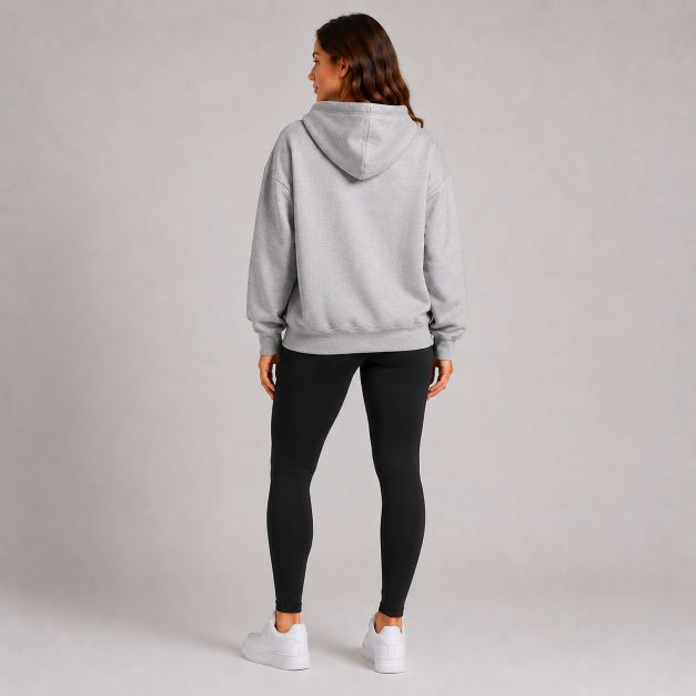 Blusa de Moletom Feminina Oversized com Capuz - Imagem 5