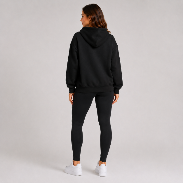 Blusa de Moletom Feminina Oversized com Capuz - Imagem 7
