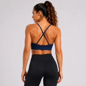 Top Fitness Feminino com Alças Cruzadas nas Costas