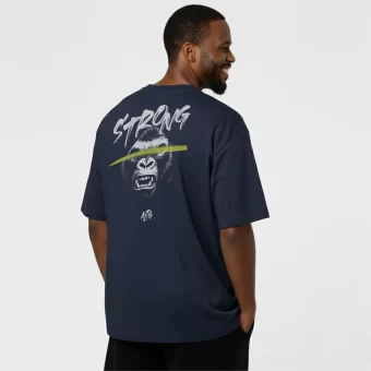 Camiseta Oversized_azul-mrnh_costas_STRONG